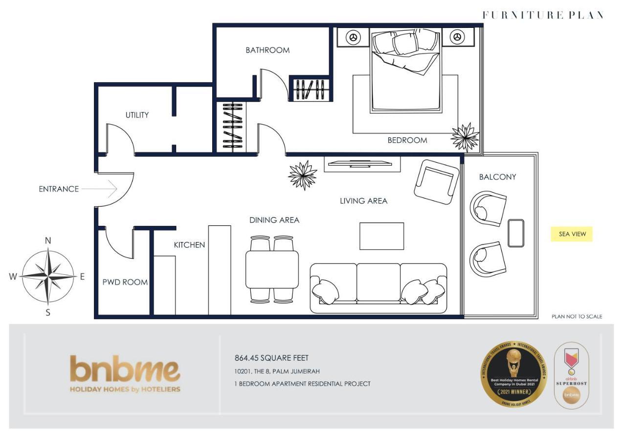 Bnbme - Th8 Palm Hotel Dubai Exteriör bild